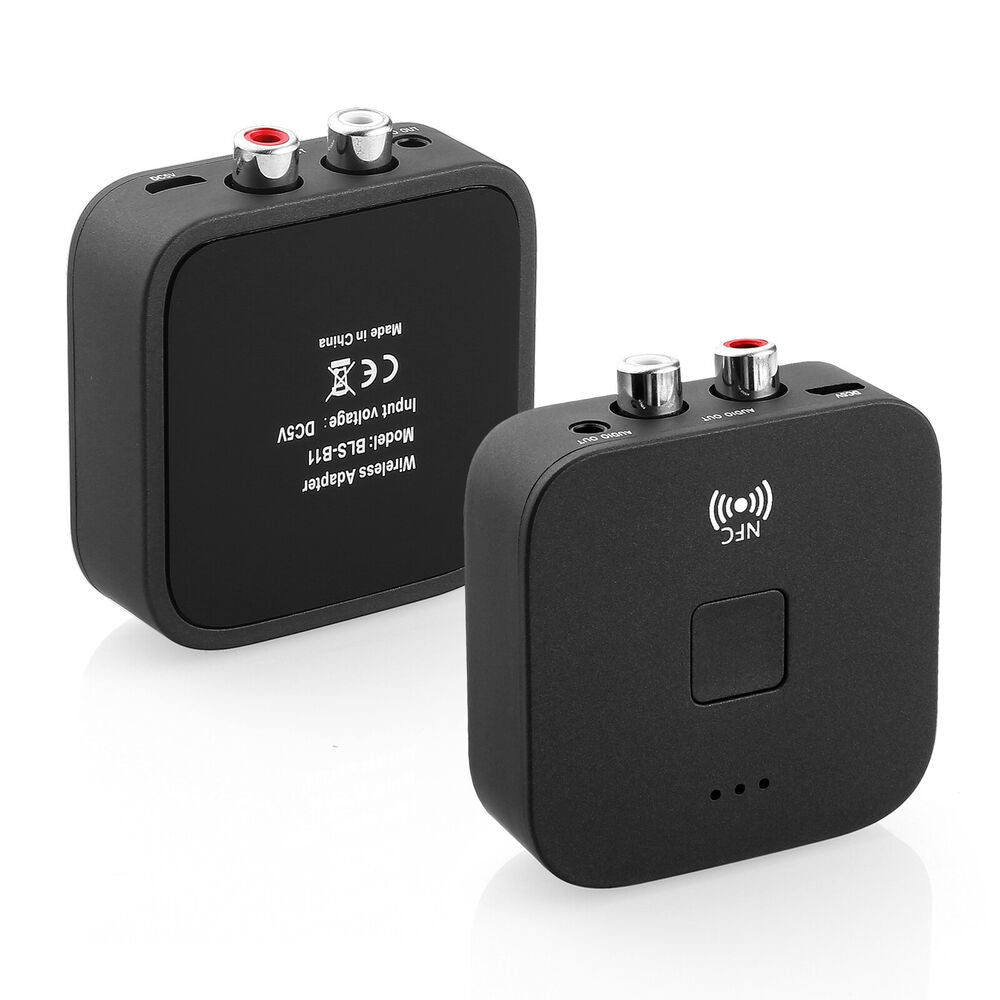 AUX Cinch Buchse Hifi Wireless Audio Adapter NFC Bluetooth 5.0 Empfanger 3.5mm